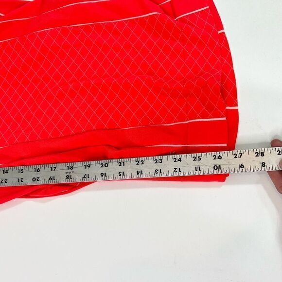 Athleta Finish Fast Line Tee Women's Small Red Stretch Short Sleeve Workout Shir - Picture 5 of 9